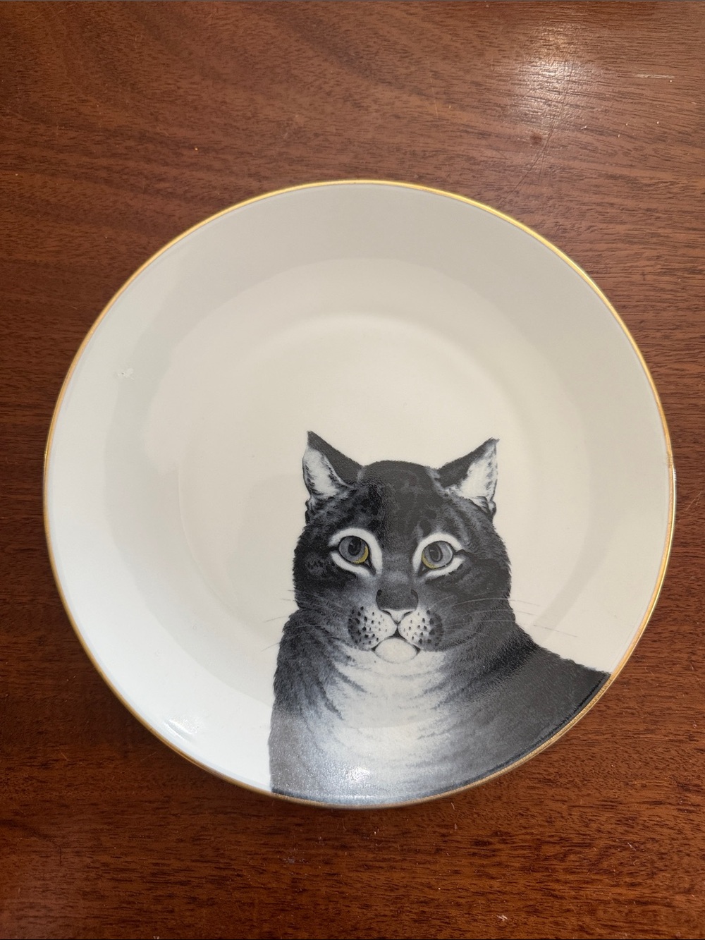 Vintage Collectible Plate “The Favorite Cat” by Currier, 7.5” - Museum Merch